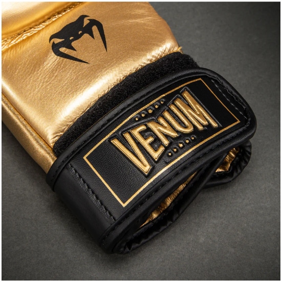 VENUM ヴェナム Attack 2.0 レザー スパーリンググローブ - ゴールド/ブラック ベナム VENUM-06252-449