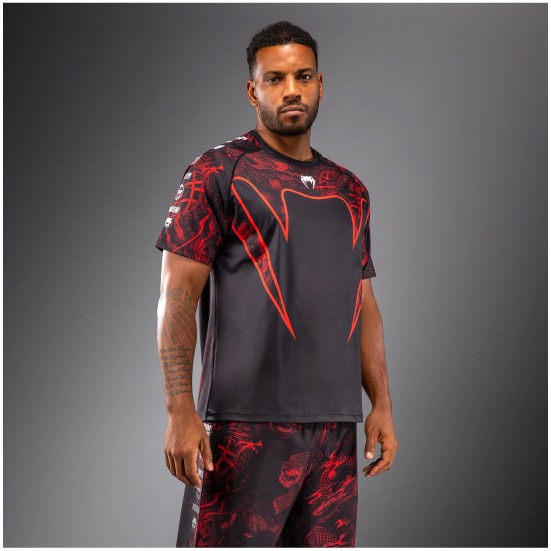 VENUM ヴェナム 20th Anniversary ドライテックTシャツ - ブラック/レッド ベナム VENUM-06101-100