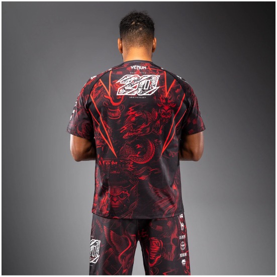 VENUM ヴェナム 20th Anniversary ドライテックTシャツ - ブラック/レッド ベナム VENUM-06101-100
