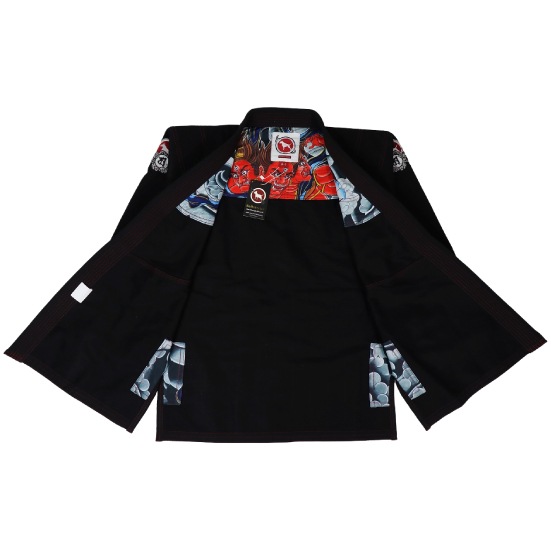 ブルテリア bjk-045 BULL TERRIER 柔術衣 AshuraR1.5 黒 | BULL