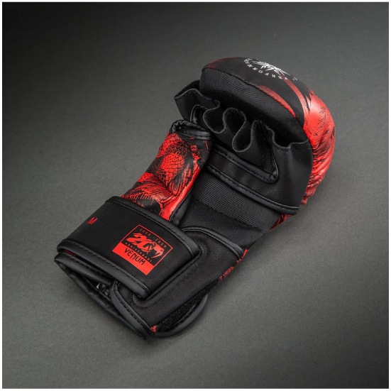 VENUM ヴェナム 20th Anniversary スパーリンググローブ - ブラック/レッド ベナム VENUM-06110-100