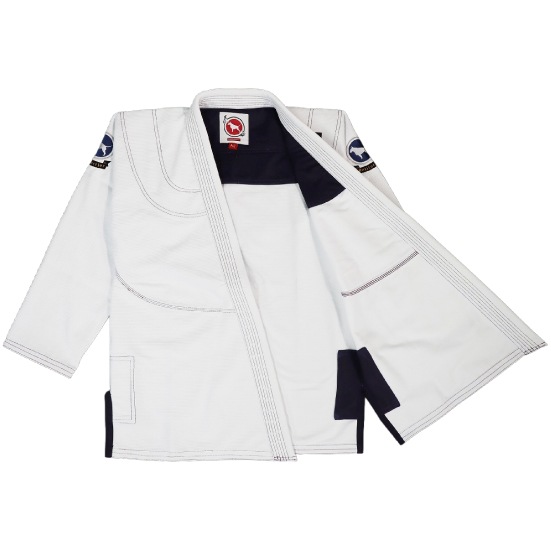 ブルテリア bjk-126 BULL TERRIER 柔術衣 BasicR2 白
