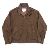 WORKERS Harrington Jacket Cotton Poly Gabardine Brown