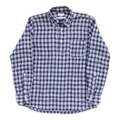 SOUTIENCOL/ƥ󥳥 RE-MAKE POLO CANCLINI LINEN BLUE CHECK ᥤݥ