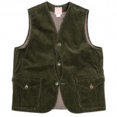 WORKERS Cruiser Vest Corduroy Olive/ 롼٥ ǥ꡼