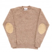 Jamieson's/ߥ CREW NECK SWETER ELBOW PATCH