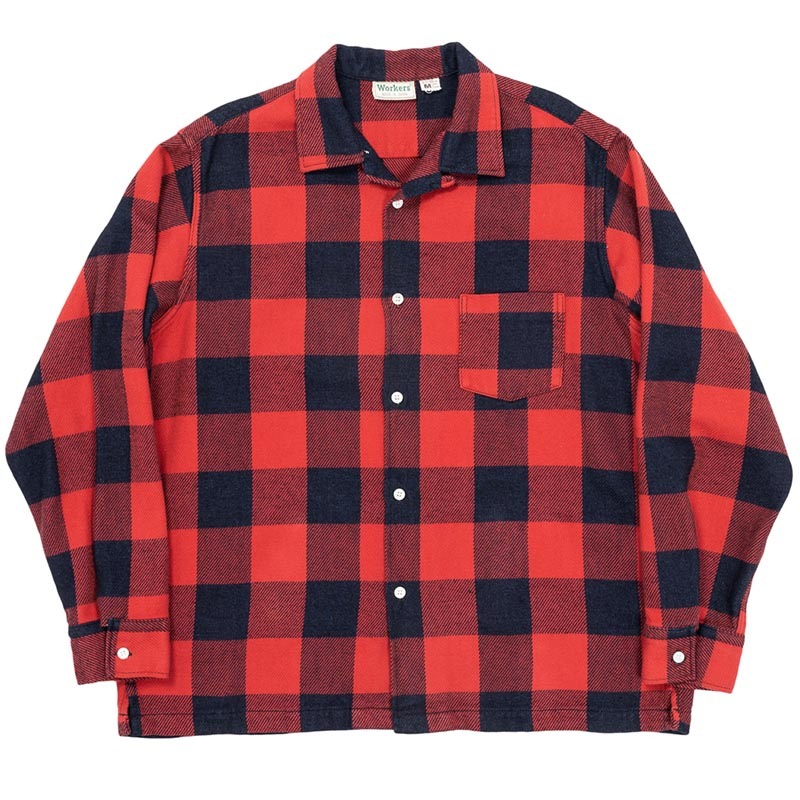 WORKERS/ワーカーズ Flannel Open Collar Shirt WOKERS/ワーカーズ Flannel Open Collar Shirtの通販｜Freeport 上野