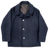 WORKERS/������� Prisoner Coat, Navy Melton
