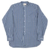 WORKERS/ Band Collar Shirt Poplin