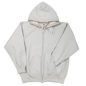 WORKERS/���������Trico Tag Sweat, Full Zip Parka, White Grey