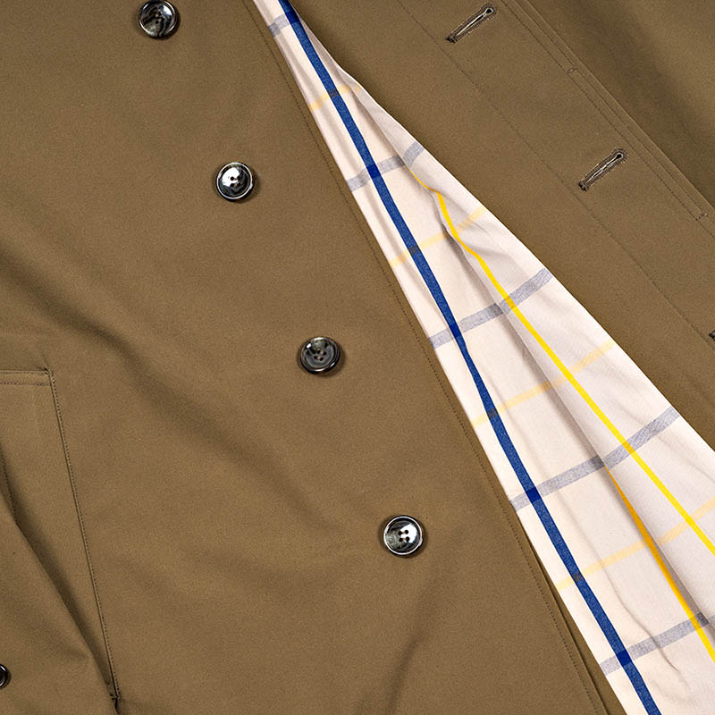 WORKERS Bal Collar Coat, Ventile, Khaki