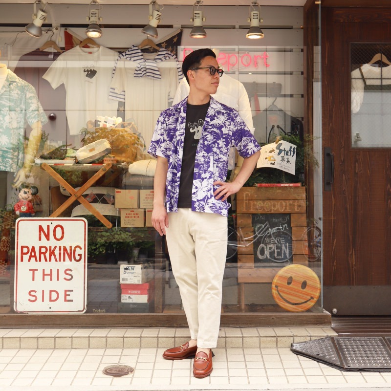 GITMAN VINTAGE/���åȥޥ������ơ��� Open Collar Shirt