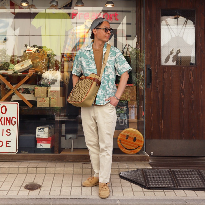 GITMAN VINTAGE/���åȥޥ������ơ��� Open Collar Shirt