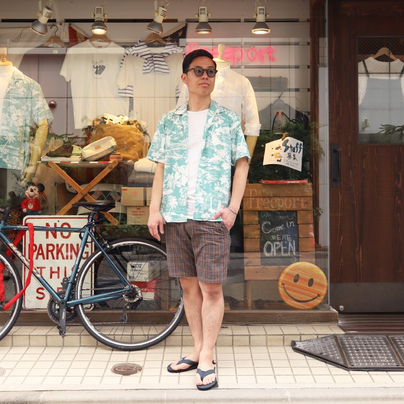 GITMAN VINTAGE/���åȥޥ������ơ��� Open Collar Shirt