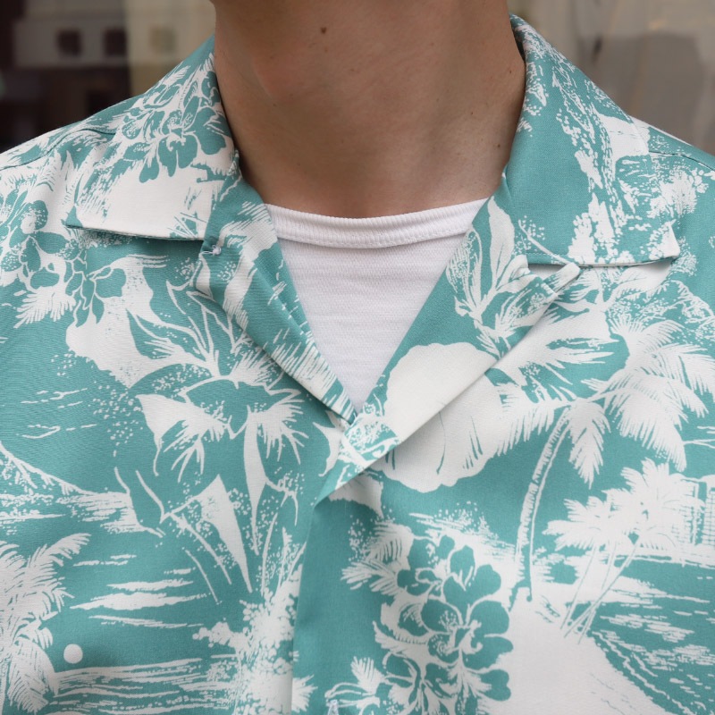 GITMAN VINTAGE/���åȥޥ������ơ��� Open Collar Shirt