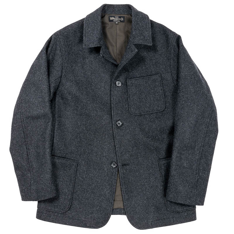 WORKERS Jacket, Heavy Flannel, Charcoal