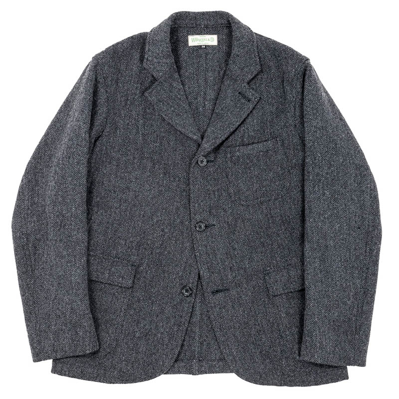 WORKERS/���������Lounge Jacket, Wool Cotton Tweed