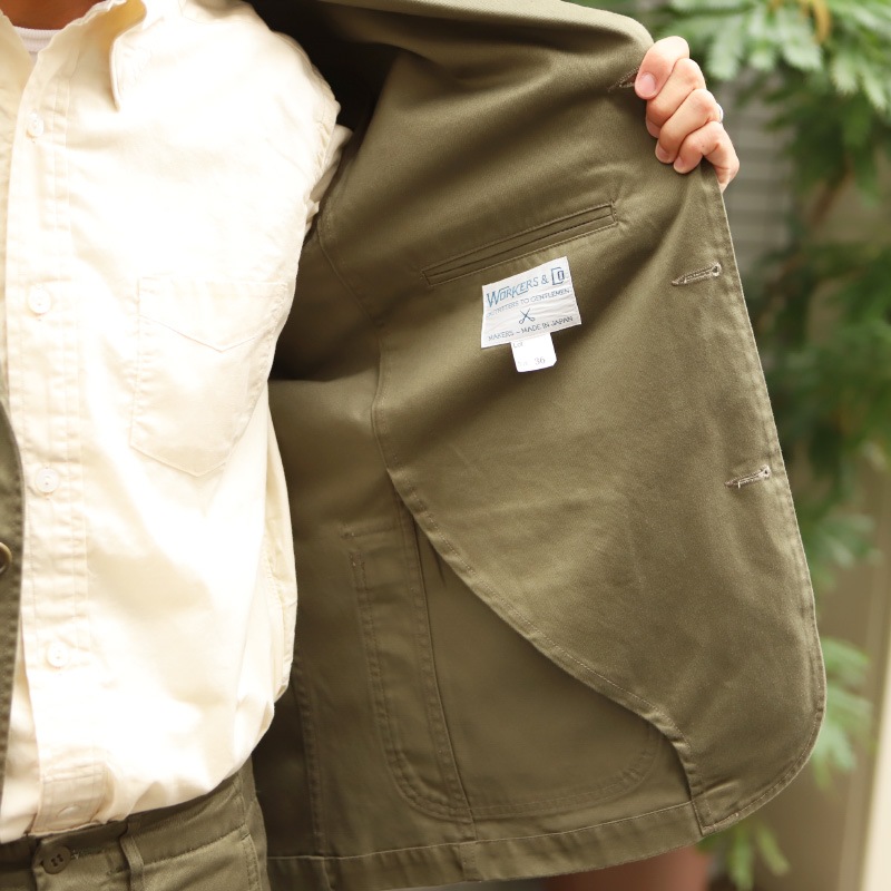 WORKERS/������� Lounge Jacket Oive Chino