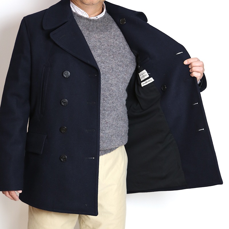 GLOVERALL /�������С������� CHURCHILL/���㡼���� PEACOAT NAVY