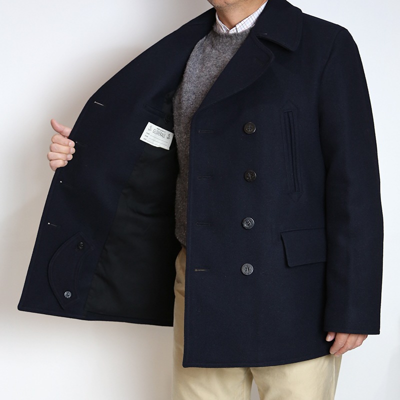 GLOVERALL /�������С������� CHURCHILL/���㡼���� PEACOAT NAVY