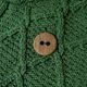 ARAN /�����WOOLLEN MILLS ONE BUTTON CARDIGAN��MADE IN IRELAND��