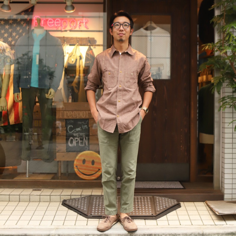 WORKERS Champion Shirt Brown Covert