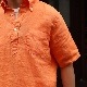 SOUTIENCOL ReMake Polo H Orange CANCLINI LINEN /ƥ󥳥  ᥤݥ  Ⱦµ