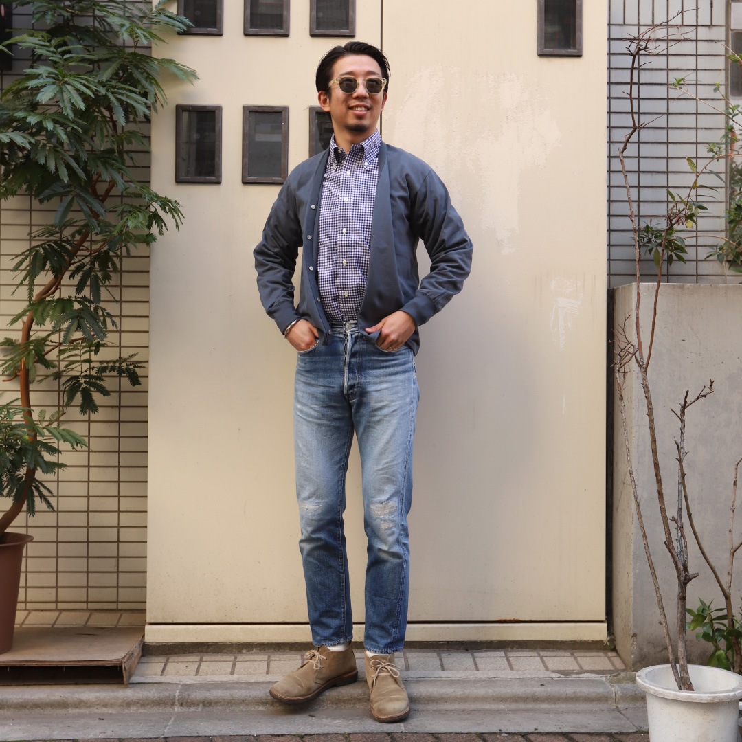 WORKERS/������� Modified BD Shirt Thomas Mason Blue Gingham