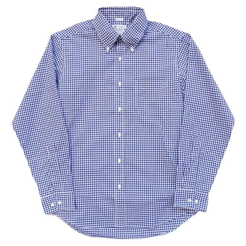 WORKERS/������� Modified BD Shirt Thomas Mason Blue Gingham