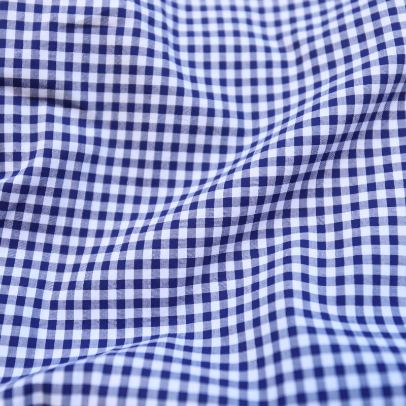 WORKERS/������� Modified BD Shirt Thomas Mason Blue Gingham
