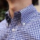 WORKERS/������� Modified BD Shirt Thomas Mason Blue Gingham
