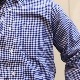 WORKERS/������� Modified BD Shirt Thomas Mason Blue Gingham