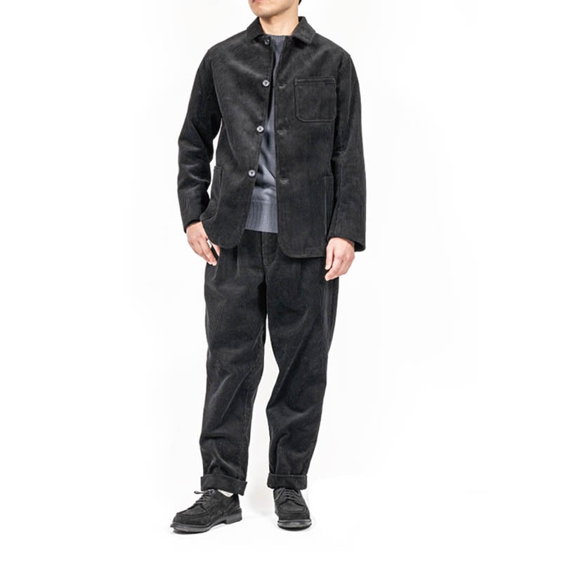 WORKERS/�������  WORKERS Jacket, Heavy Corduroy, Black