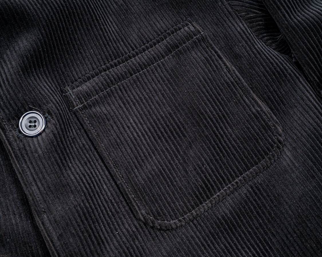 WORKERS/�������  WORKERS Jacket, Heavy Corduroy, Black
