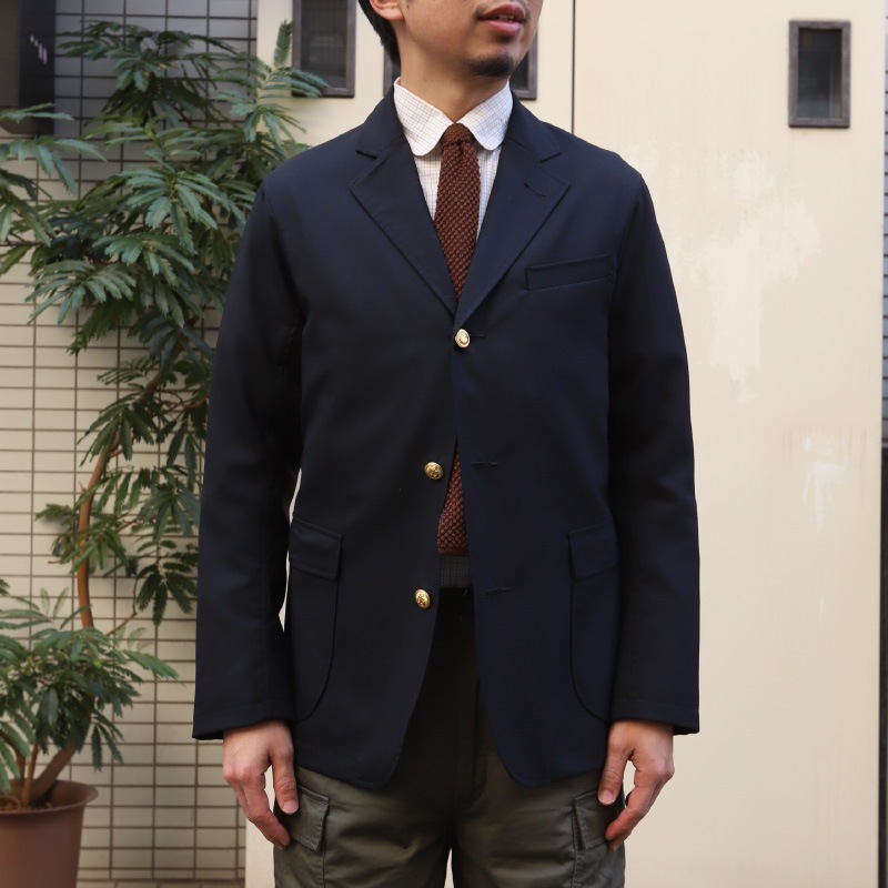 WORKERS/������� Blazer Wool Tropical Dark Navy