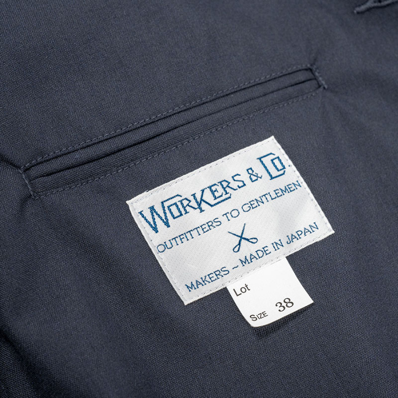 WORKERS/������� Blazer Wool Tropical Dark Navy