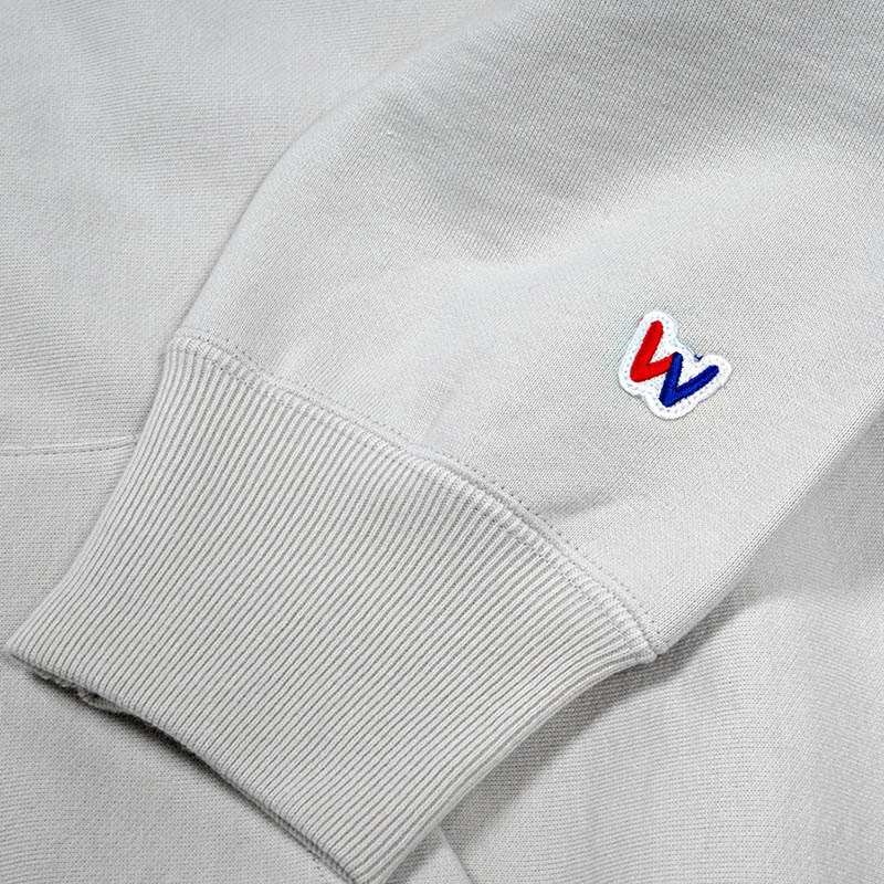 WORKERS/���������Trico Tag Sweat, Full Zip Parka, White Grey