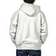 WORKERS/���������Trico Tag Sweat, Full Zip Parka, White Grey