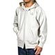WORKERS/���������Trico Tag Sweat, Full Zip Parka, White Grey