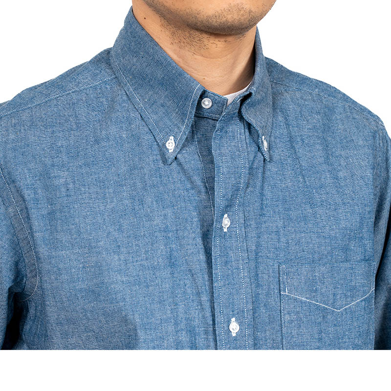 WORKERS/������� 6 Button BD, Chambray