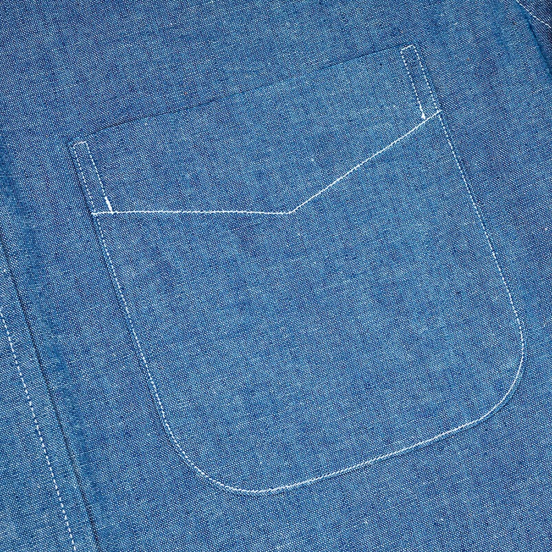 WORKERS/������� 6 Button BD, Chambray