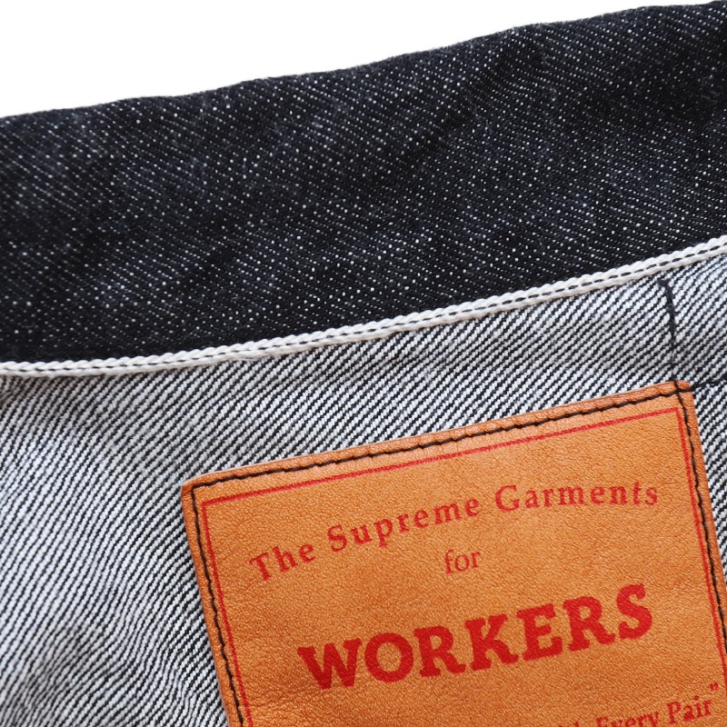 WORKERS 13.75oz Right Hand BLACK Denim Jacket 1st Model/������� G�����