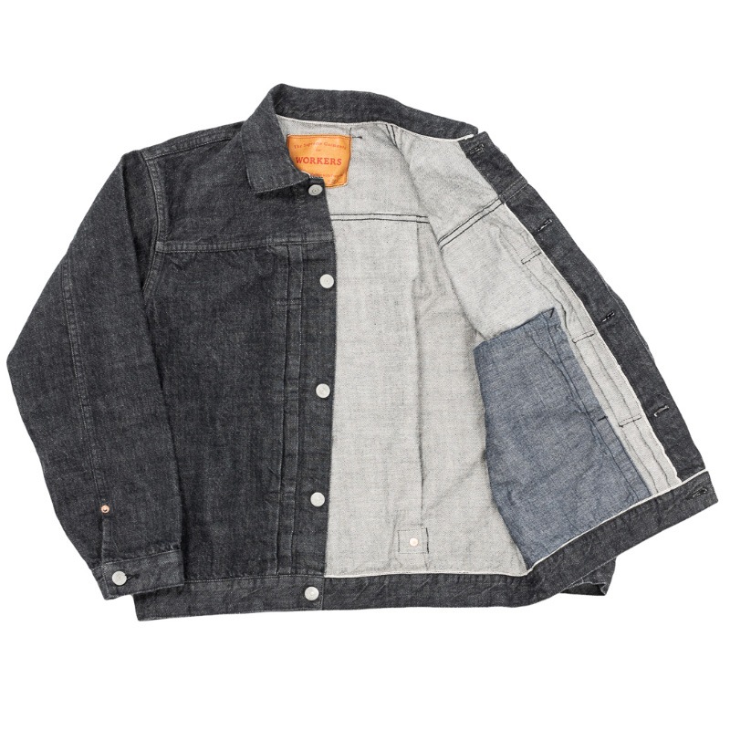 WORKERS 13.75oz Right Hand BLACK Denim Jacket 1st Model/������� G�����