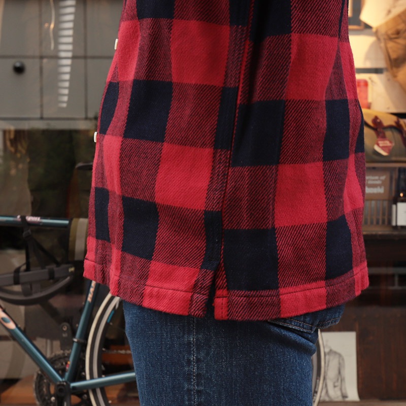 WOKERS/������� Flannel Open Collar Shirt