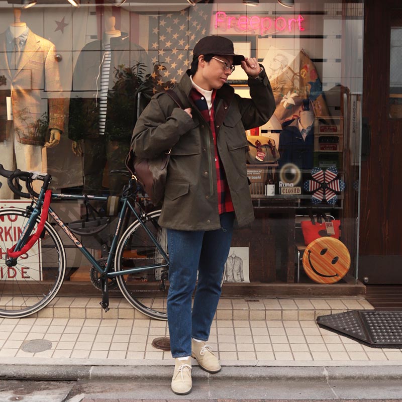 WOKERS/������� Flannel Open Collar Shirt