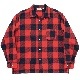 WOKERS/������� Flannel Open Collar Shirt