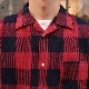 WOKERS/������� Flannel Open Collar Shirt