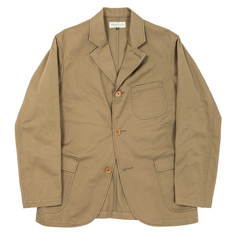 WORKERS/�������  Lounge Jacket, 8 oz Light Chino