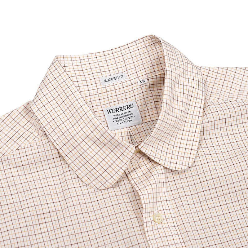 WORKERS/������� Modified Round Collar Shirt