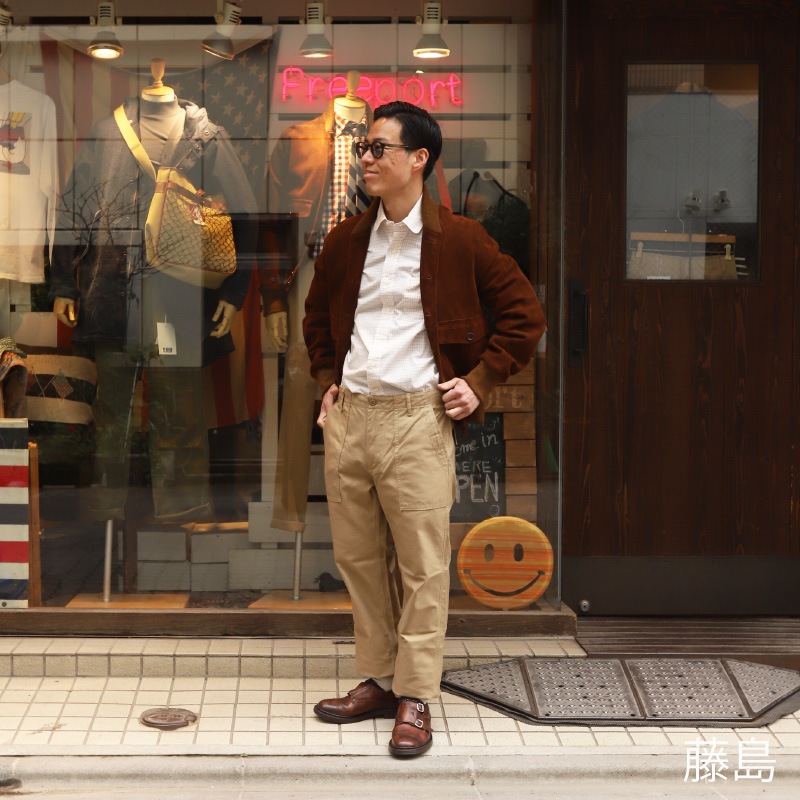 WORKERS/������� Modified Round Collar Shirt